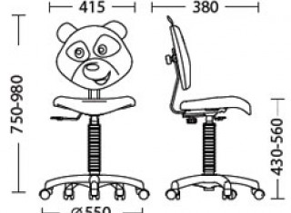 Характеристики: Крісло дитяче: Panda